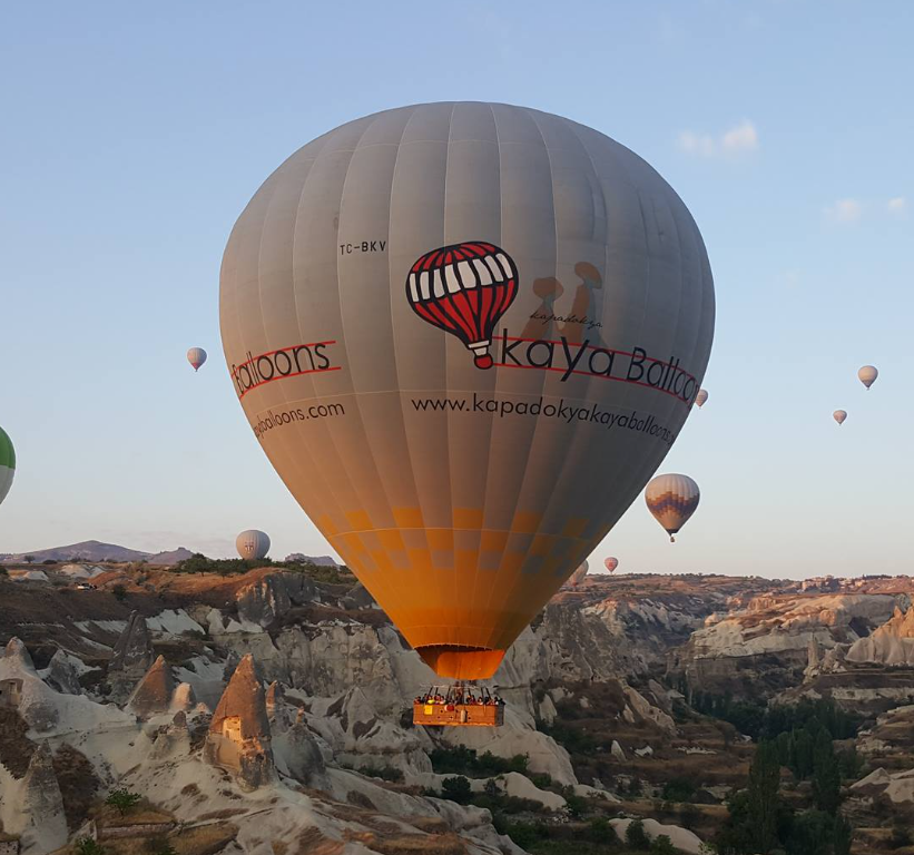 Cappadocia Kaya Balloons scenic aerial view