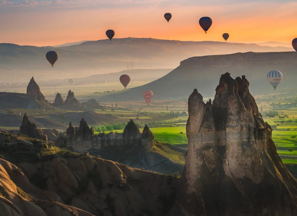 Ürgüp Balloons in Cappadocia at sunrise