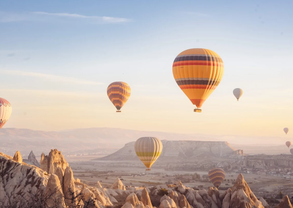 Göreme Balloons hot air balloon flight over Cappadocia at sunrise
