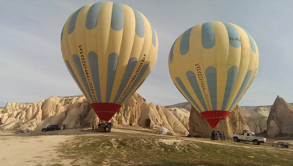 Kapadokya Balloons fleet in Cappadocia