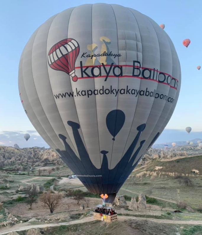 Kaya Balloons Cappadocia sunrise balloon scene