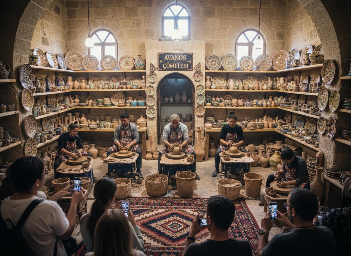 Traditional pottery workshop in Avanos Cappadocia