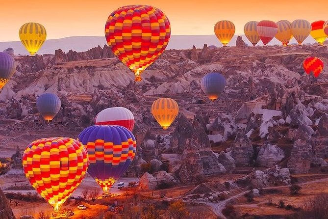 Balloon flight over Cappadocia valleys