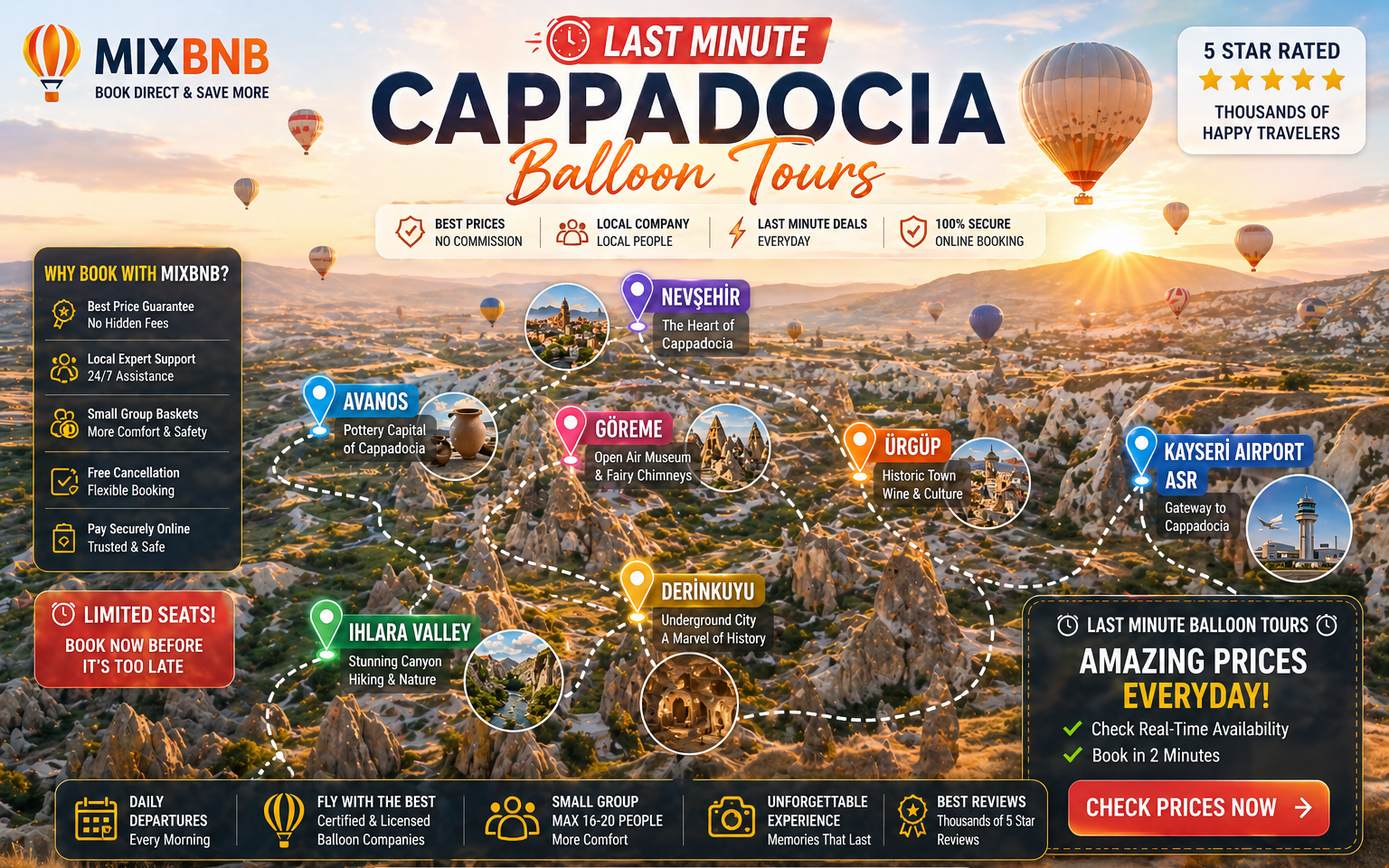 Last Minute Cappadocia Balloon Tours