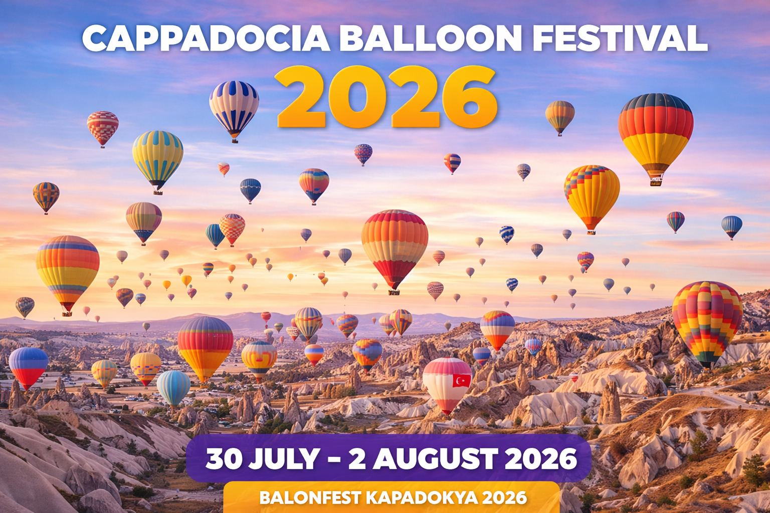 Cappadocia hot air balloons during festival season