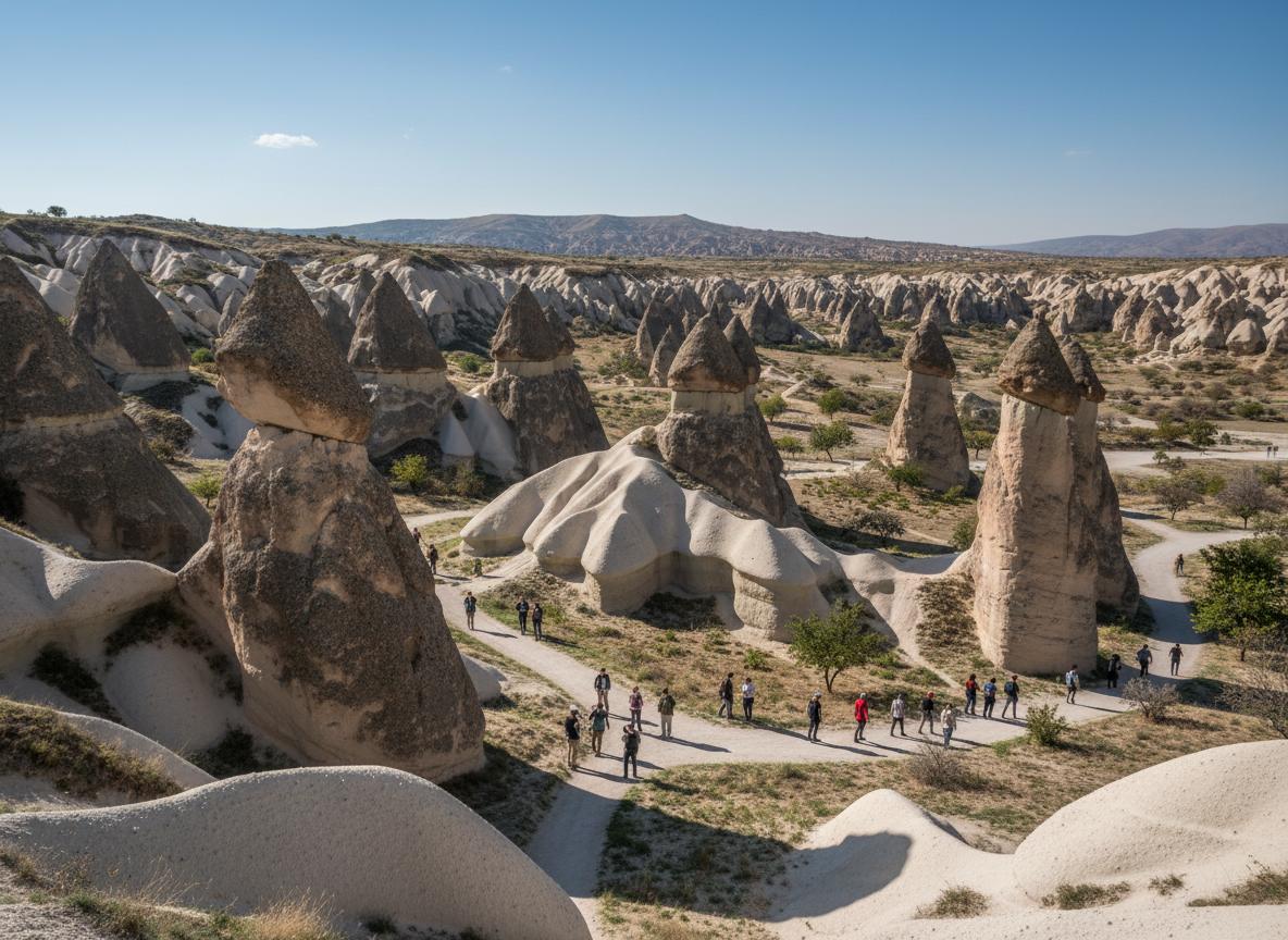 Fairy chimneys and famous daily tour stops in Cappadocia